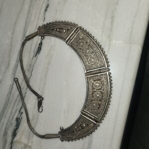 Antique silver plate necklaces